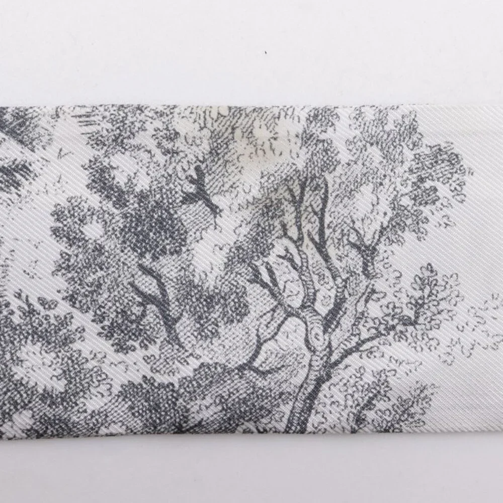 Christian Dior Mitzah Toile de Jouy Sauvage Ribbon Scarf 15 Jou106 I602